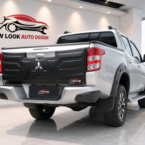 Tailgate Protector Cover Trims Body Kit Black – To Fit Mitsubishi L200 2015+