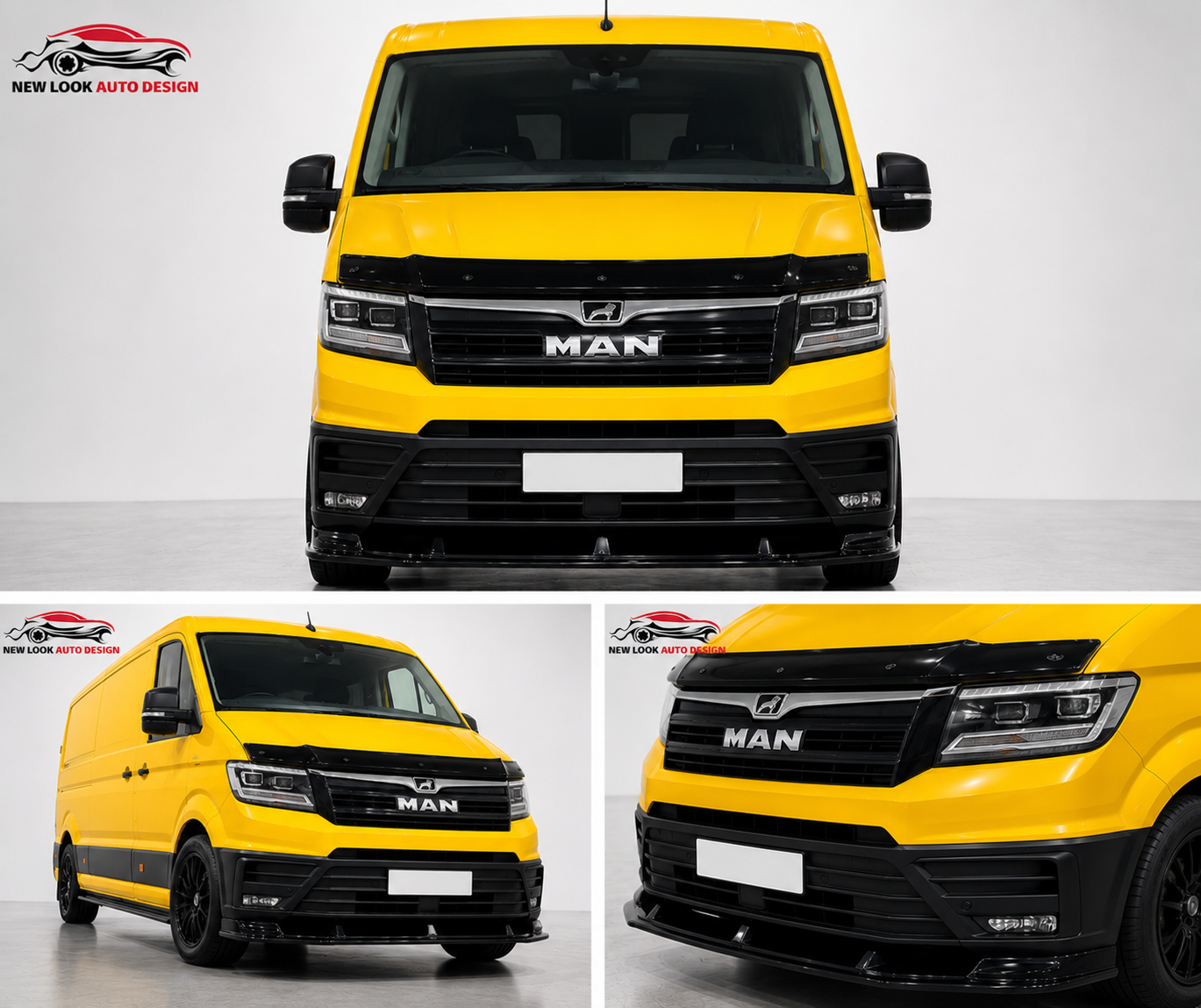MAN TGE 2018+ Gloss Black Front Splitter Lip