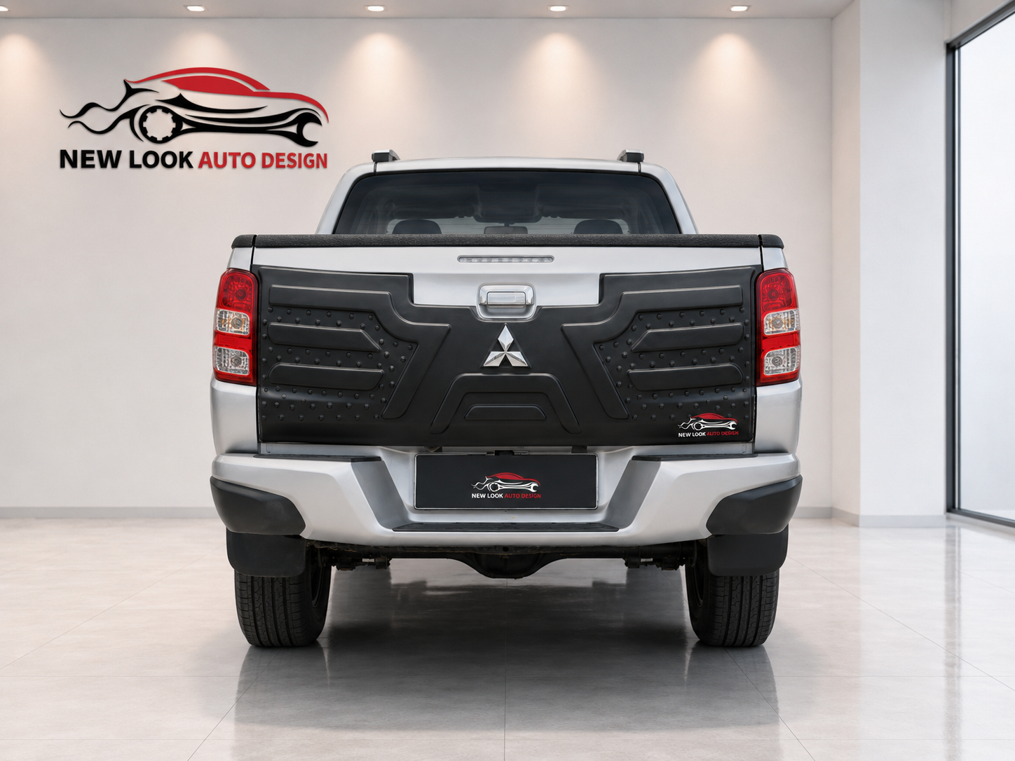 Tailgate Protector Cover Trims Body Kit Black – To Fit Mitsubishi L200 2015+ - Image 4