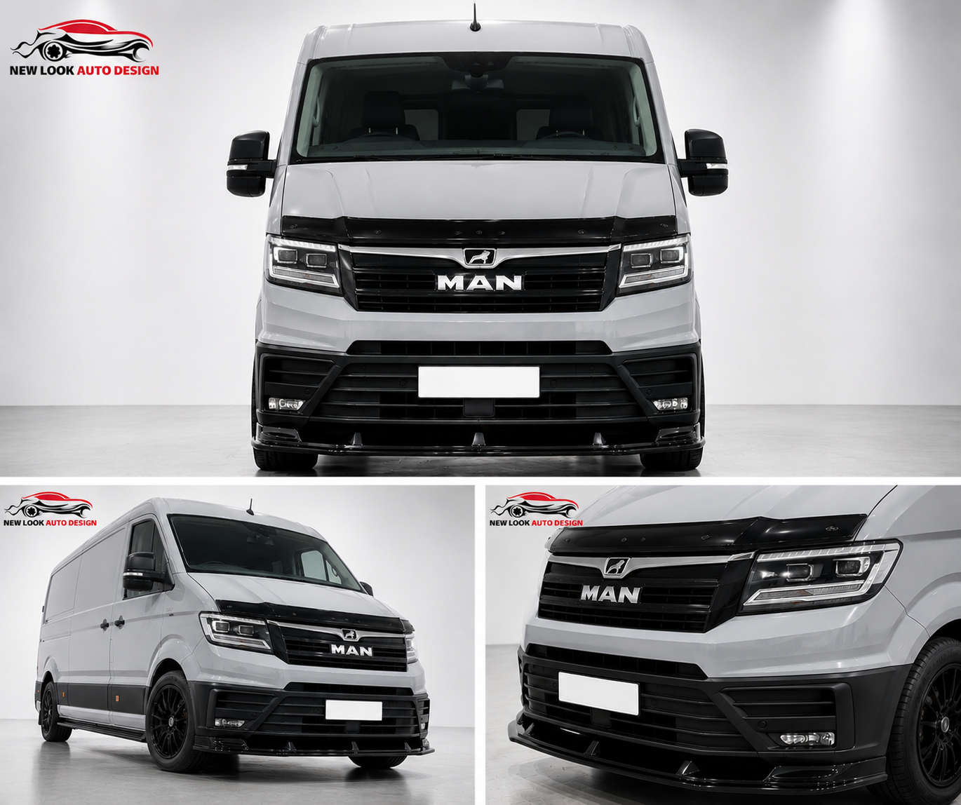 MAN TGE 2018+ Gloss Black Front Splitter Lip - Image 7
