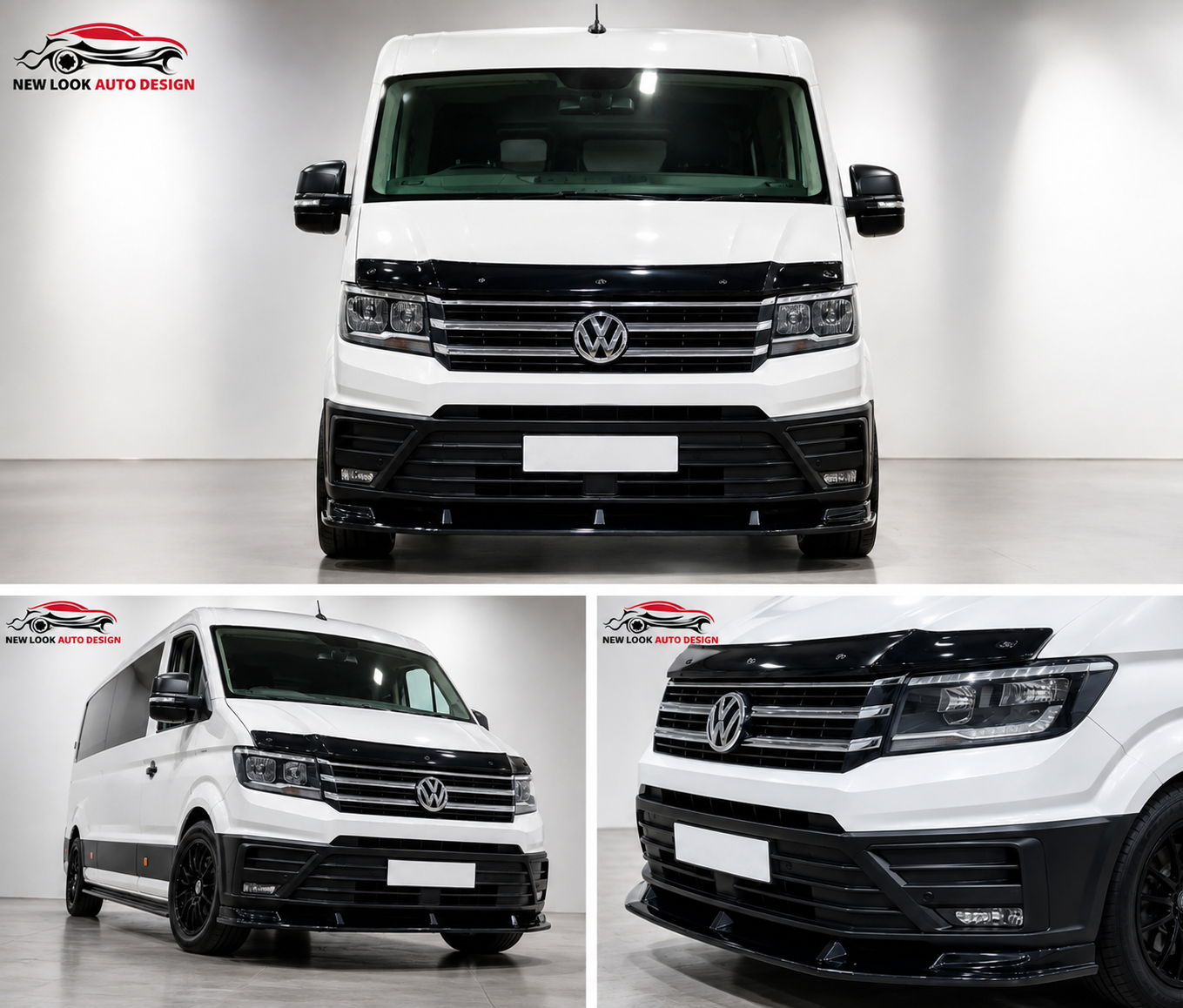 VW Crafter 2018+ Gloss Black Front Splitter Lip - Image 9