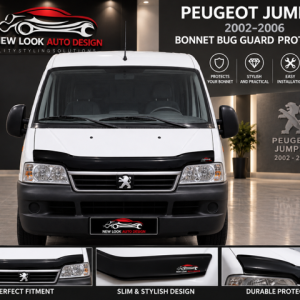 Peugeot Jumper 2002–2006 Black Bonnet Bug Guard Protector