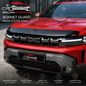 Dacia Duster 2024+ Bonnet Guard / Hood Deflector – Gloss Black