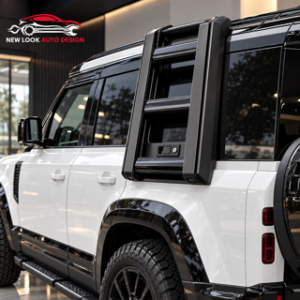 STX Style Gloss Black Side Roof Ladder Land Rover Defender L663 90 110 2020+