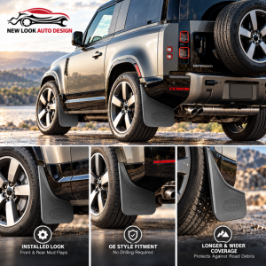 LAND ROVER DEFENDER 90 110 L663 2020+ MUD FLAPS MUDFLAPS MUDGUARDS SET OF 4