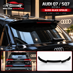 AUDI Q7 / SQ7 S LINE 2016+ GLOSS BLACK REAR ROOF SPOILER WING LIP