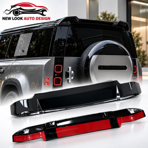 GLOSS BLACK REAR ROOF SPOILER LIP FOR LAND ROVER DEFENDER L663 90 110 130 2020+